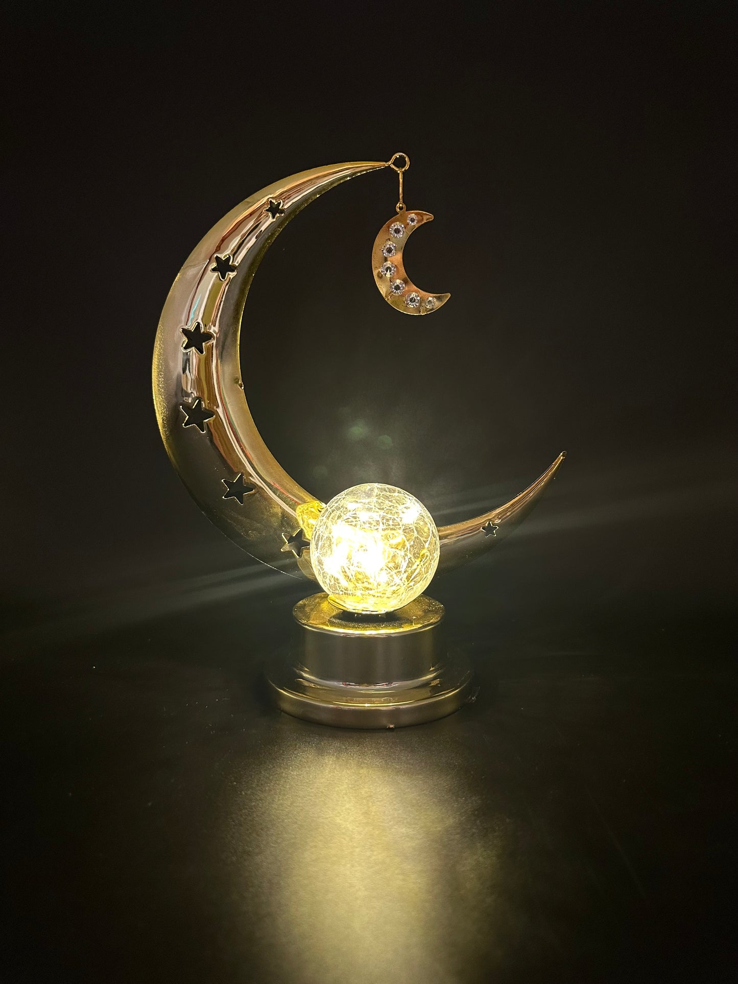 Crescent Moon Lamp With Lights and Singing