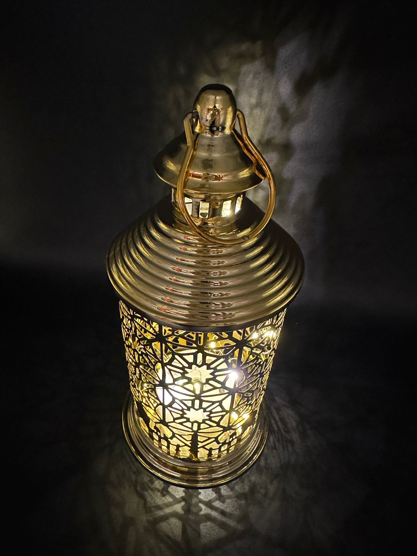 Ramadan Lantern with Lights and Singing- Gold