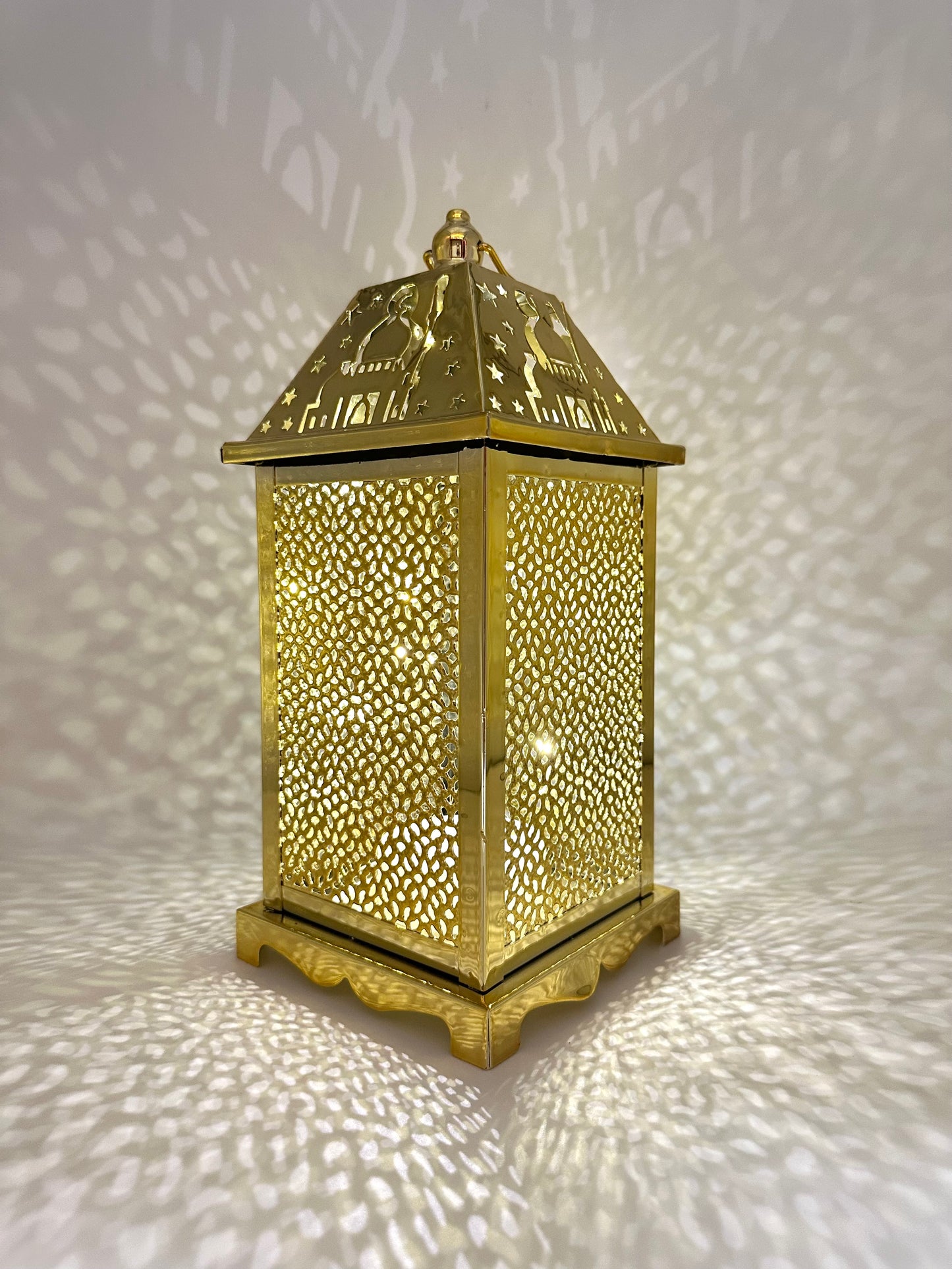 Ramadan Lantern with Lights and Singing- Gold