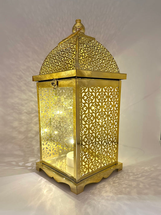 Large Ramadan Lantern with Lights and Singing- Gold