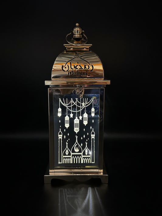 Medium Ramadan Lantern with Lights, singing and Incense Burner