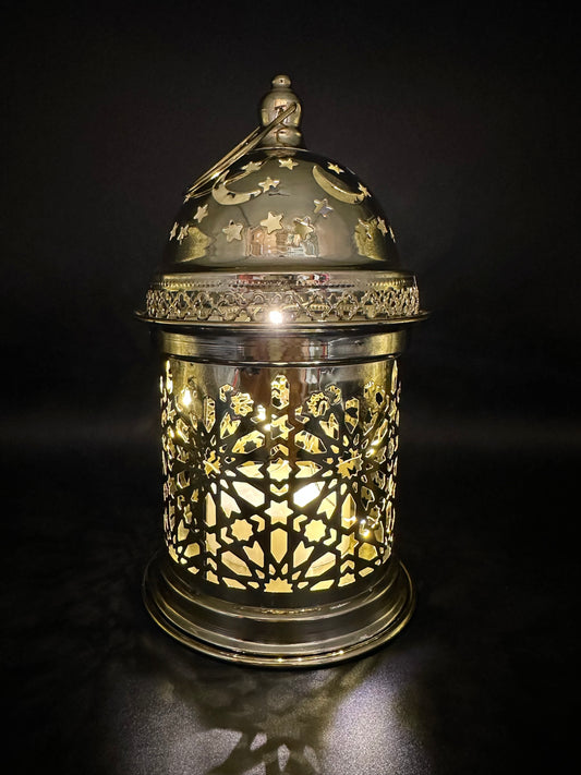 Ramadan Lantern with Lights and Singing- Gold