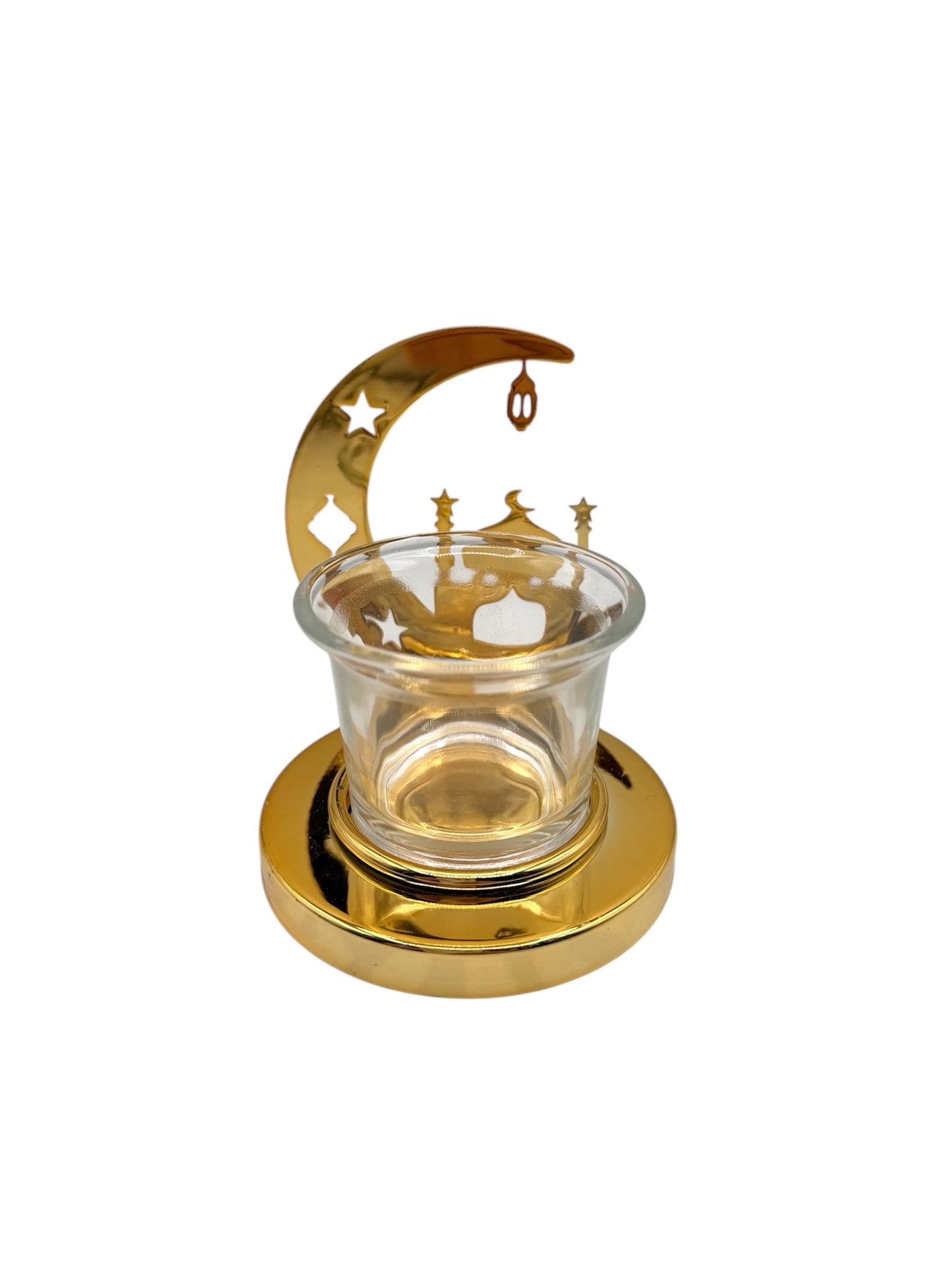 Candle Holder with cup -Gold