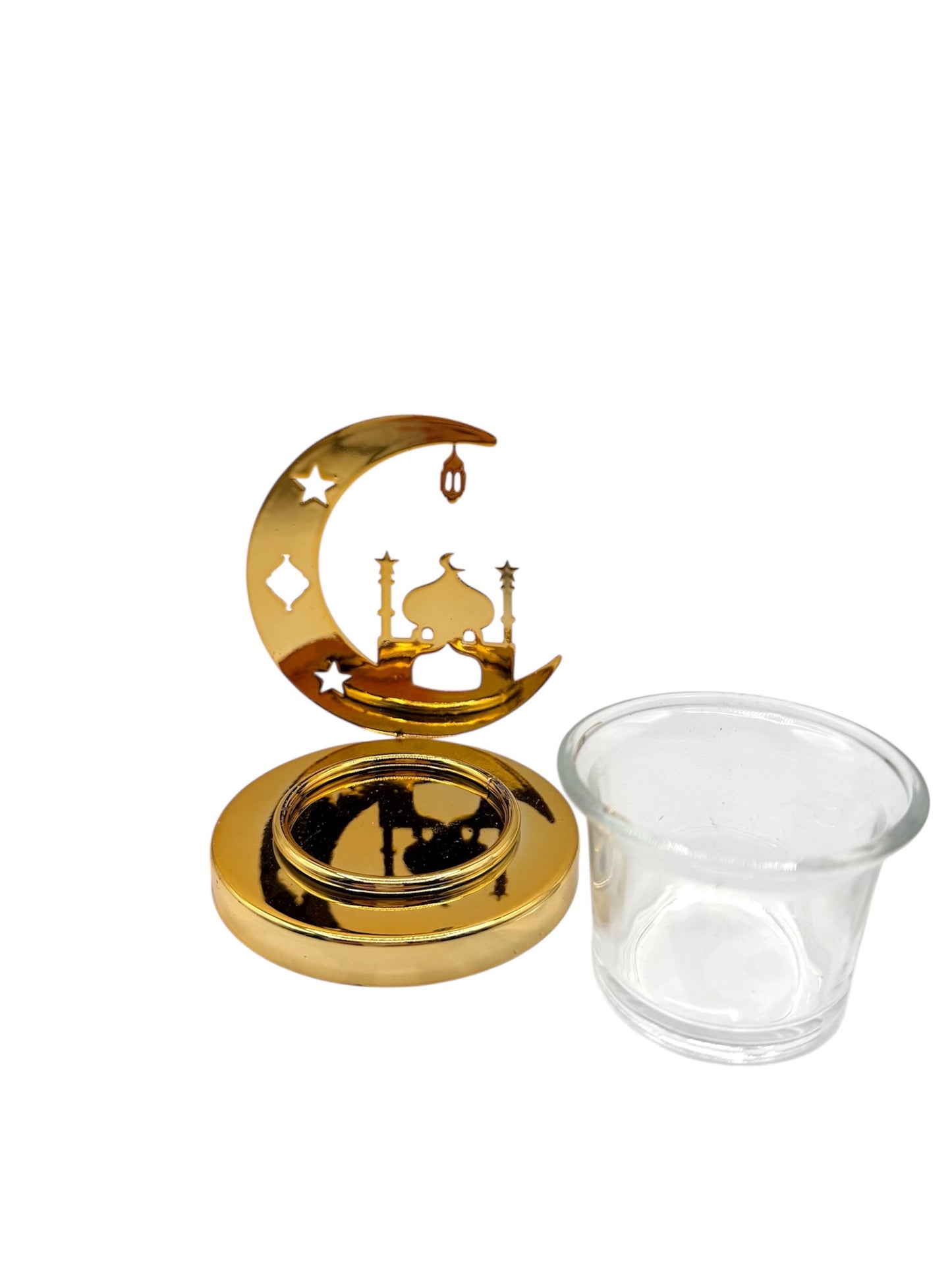 Candle Holder with cup -Gold